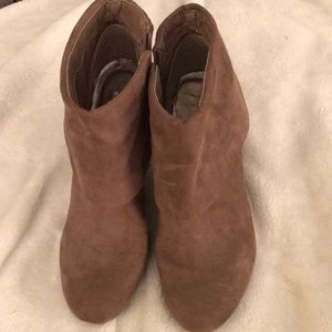 Tan ankle booties